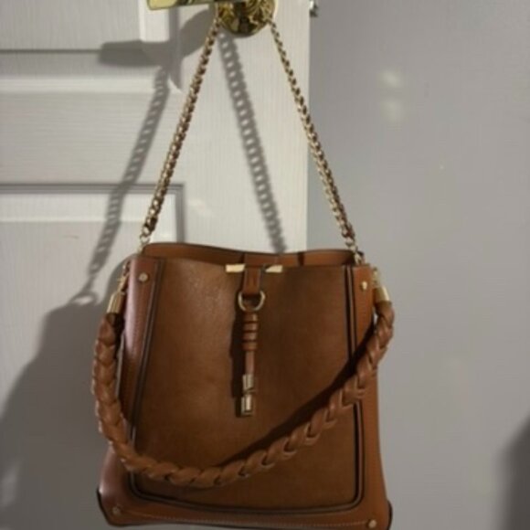 Aldo Nalaynaax Braided Convertible Shoulder & Crossbody Bag โ Brown - Used Once - Picture 7 of 11